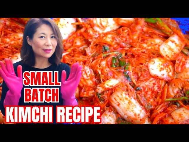 KIMCHI RECIPE: EASY SMALL BATCH 100% Success Kimchi Tutorial! Whole & Sliced Kimchi 통배추김치 막김치 キムチ