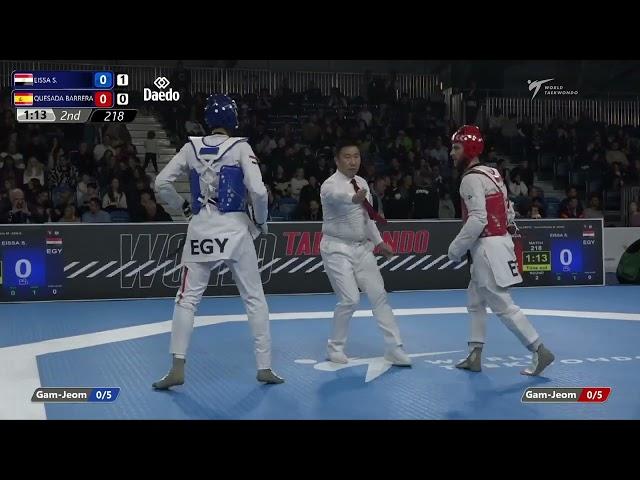 218 [QF] Men -80kg | Seif EISSA (EGY) VS. Daniel QUESADA BARRERA (ESP) | WT MANCHESTER 2023