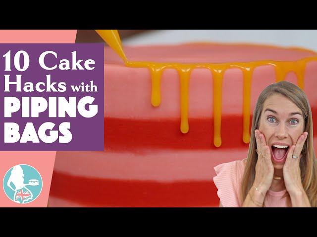 10 Piping Bag Hacks for Cake Decorating (with NO PIPING TIPS)