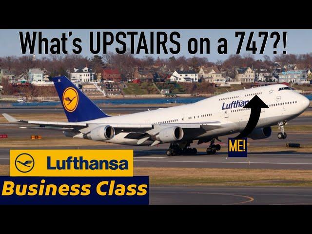 Flying on the Upper Deck of Lufthansa's 747-400! - Lufthansa Business Class Review!