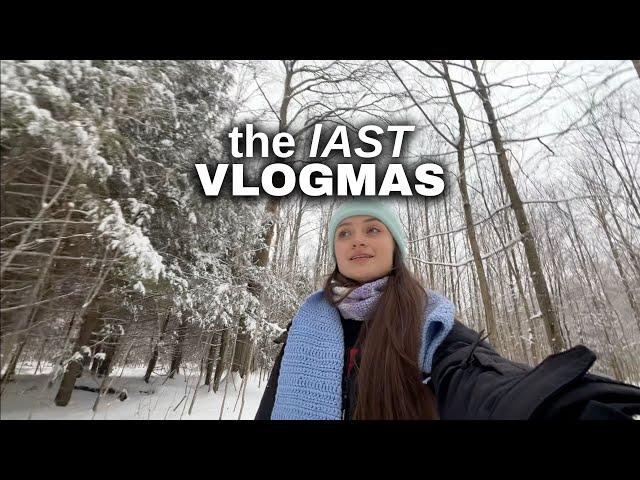 the LAST VLOGMAS | Holiday vlog, open gifts with us, gift opening, christmas haul, canadian winter