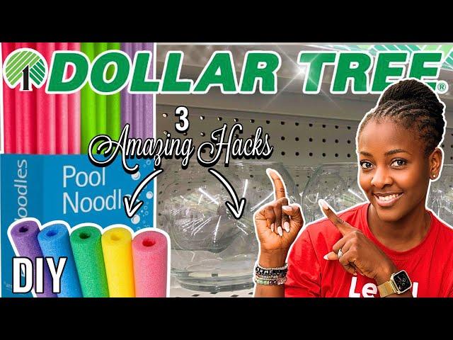 Grab Dollar Tree Fish bowls and pool noodles for these…