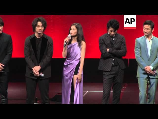 Tadanobu Asano, Oguri Shun and Jerry Yan attend the premiere of  'Lupin III'