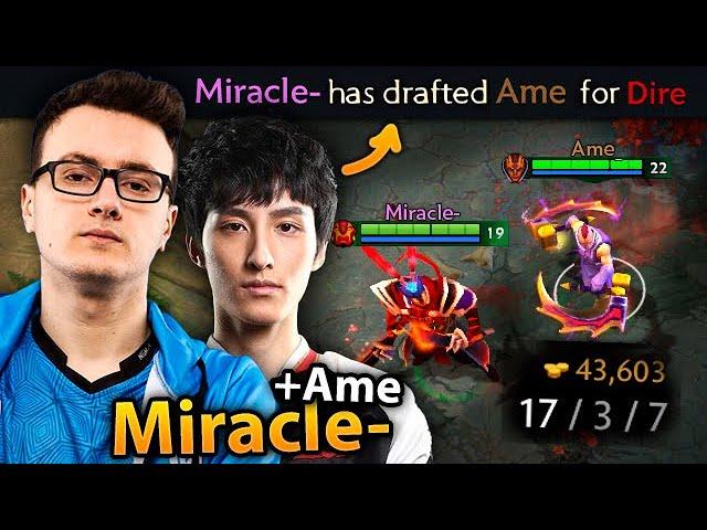 MIRACLE and AME finally played in the SAME TEAM dota 2 Legends