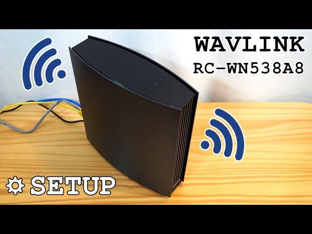 ‎WAVLINK ‎RC-WN538A8 router Wi-Fi dual band • Unboxing, installation and configuration
