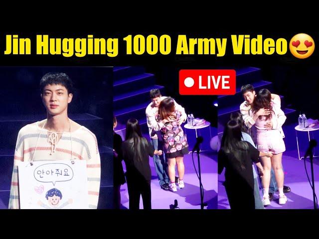 Jin Hugging 1000 Army Live | BTS Jin Hug Event Full Video