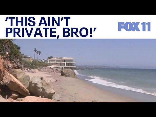 Angry residents attempt to keep public off Southern California beaches