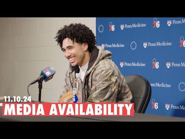 Philadelphia 76ers Postgame Media Availability | Jared McCain | 11.10.24