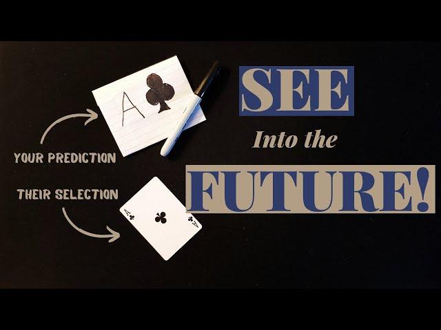 This Easy, Self-Working, Impromptu, No Set-Up, Beginner Card Trick Lets You See Into the Future!