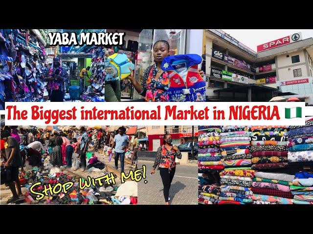 The biggest International Market in Nigeria| YABA MARKET| Shop with me!