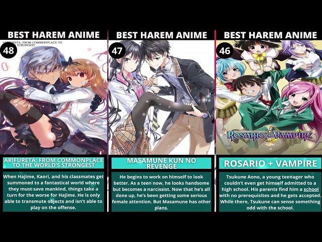 TOP 50 BEST HAREM ANIME OF ALL TIME RANKED