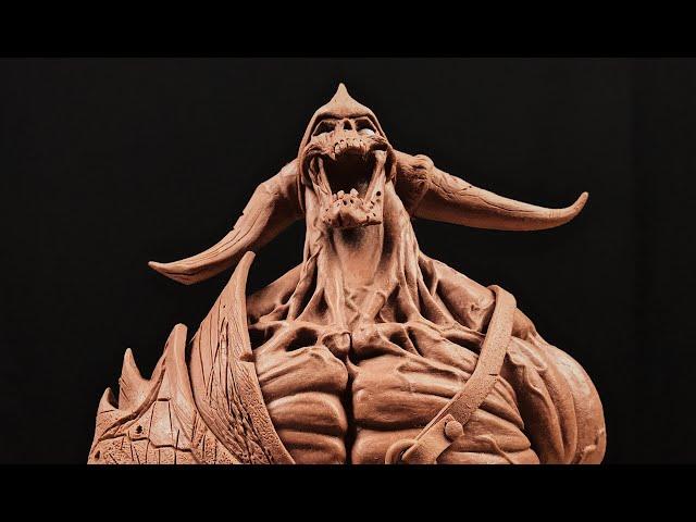 King Skeleton Leoric Timelapse sculpting - Diablo 3