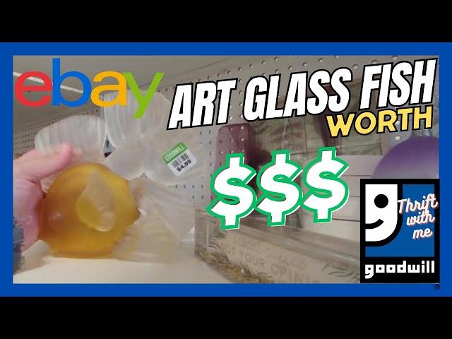 Art Glass Fish Worth $$$ | Goodwill Thrift with Me | EBAY Reseller