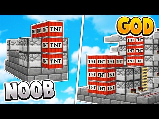 TNT WARS GOD vs TNT WARS NOOB | Minecraft TNT WARS