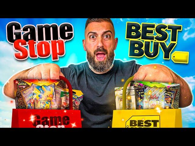 Gamestop vs Best Buy Pokemon Card Shopping Challenge!
