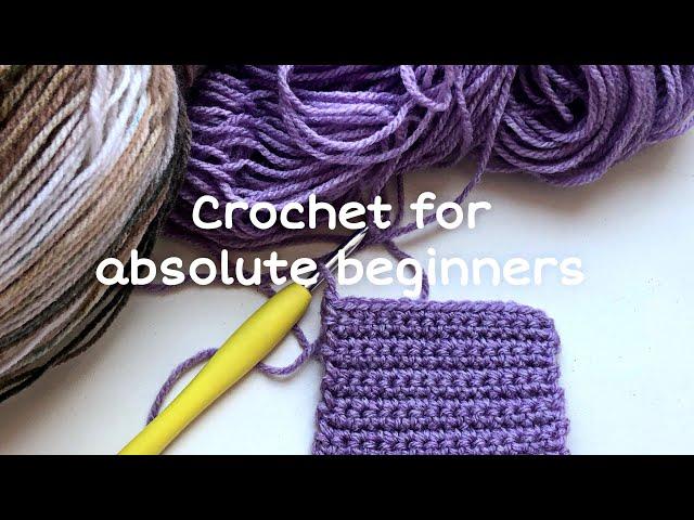 How to crochet for absolute beginners | Basic stitches