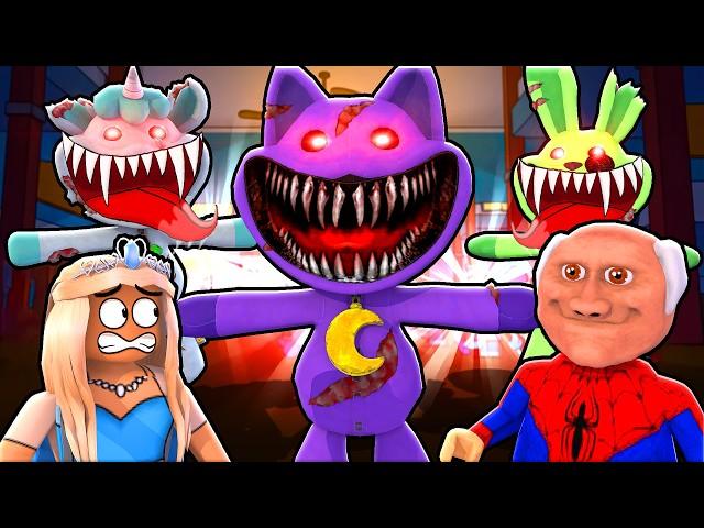 Catnap sent me to scary obbys | Roblox Smiling Critters