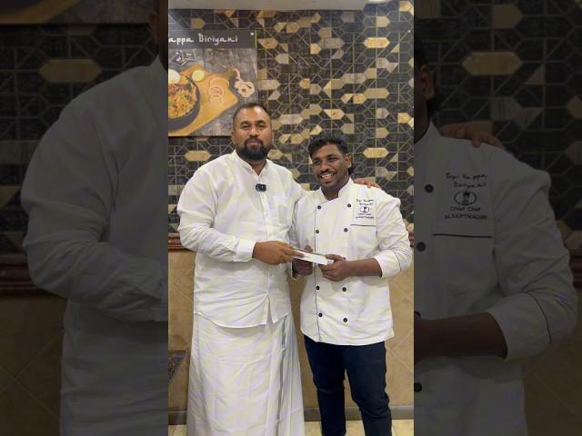 Thank you So Much Dear Topi Vappa Family️ #dancingchef #yputubeshorts #youtube #fyp #surprise #uae