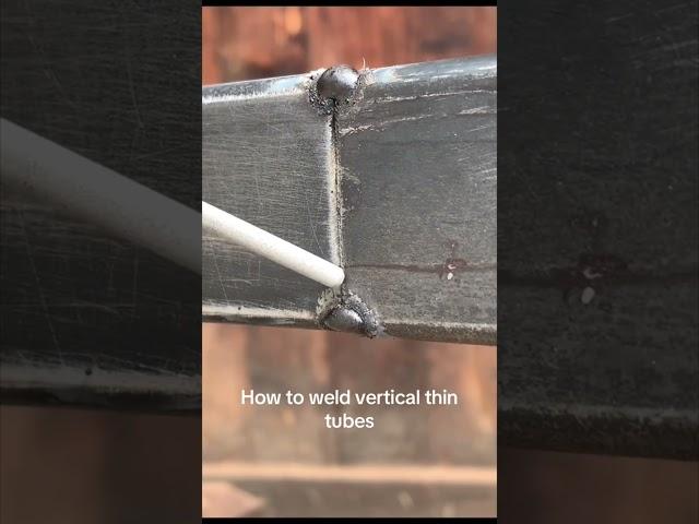 How to weld vertical thin tubes? Repost from @migstickwelder1992 #yeswelder #shorts #welding #weld