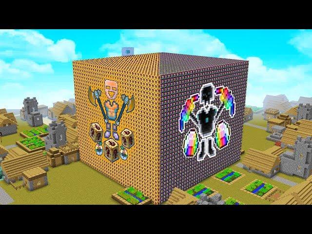 CUBÃO METADE LUCKY BLOCK INCA VS METADE LUCKY BLOCK AVARITIA NO MINECRAFT