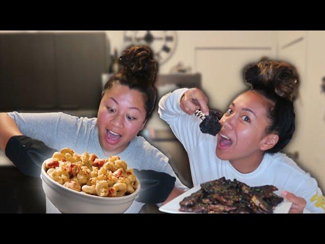 THE BEST LOBSTER MAC N CHEESE!!! | Cooking With TriTri and RiRi