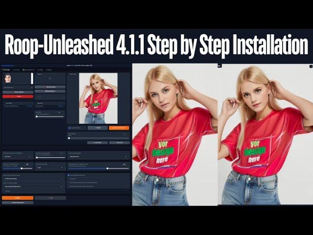 "Roop-Unleashed 4.1.1: Ultimate Realistic Face Swap & Style Options | Installation Guide"