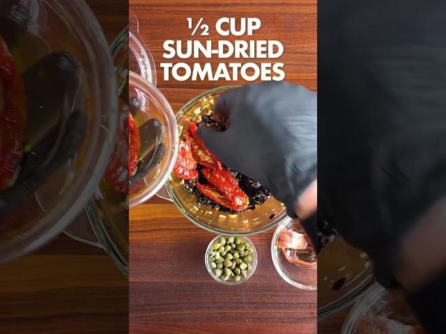 Easiest BLACK OLIVE TAPENADE RECIPE. Incredibly TASTY and HEALTHY SPREAD all at the same time.