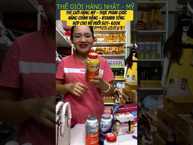 Thế Giới Hàng Mỹ - Thực Phẩm Chức Năng Chính Hãng - Vitamin Tổng Hợp Cho Nữ Dưới 50t- 600k #shorts