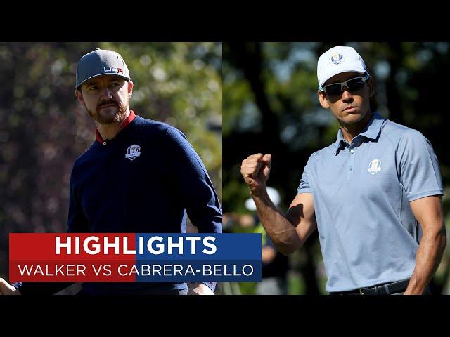 Jimmy Walker vs Rafa Cabrera-Bello | Extended Highlights | 2016 Ryder Cup