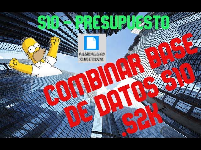 COMO COMBINAR BASES DE DATOS EN S10 en MENOS de 10 MIN