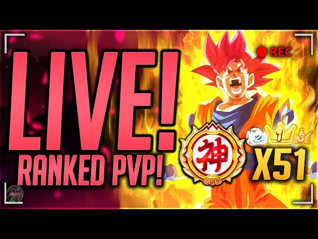 FINAL DAY PVP! BUFF GOD GOKU?! 51x GOD RANKED PvP PLAYER! (Dragon Ball Legends)