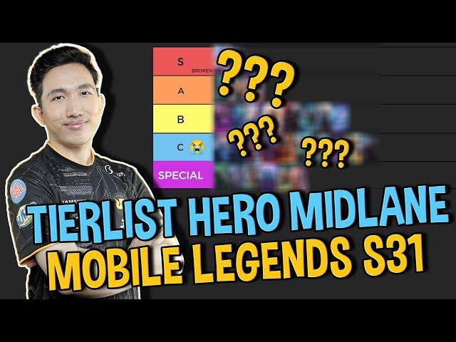 TIERLIST HERO MIDLANE TERBARU S31 - Mobile Legends