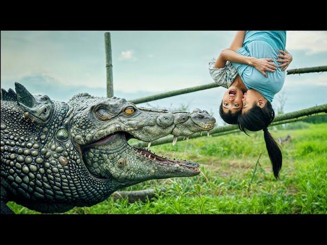 A sibling is used as bait to retrieve a million yuan swallowed by a 36-foot crocodile