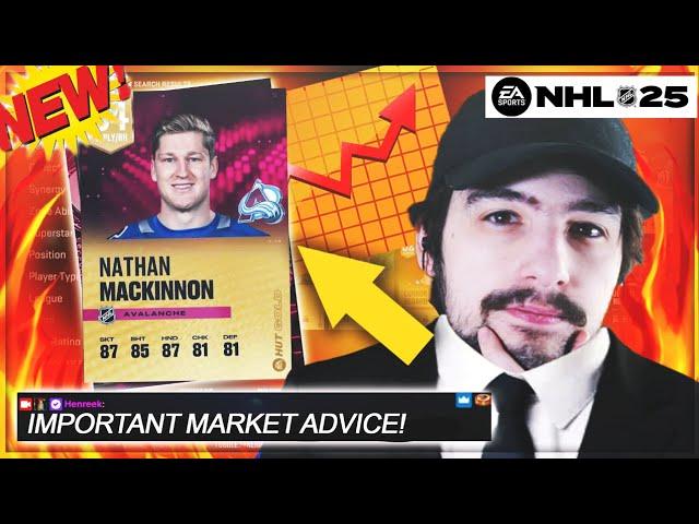 VERY IMPORTANT MARKET ADVICE IN NHL 25 HUT