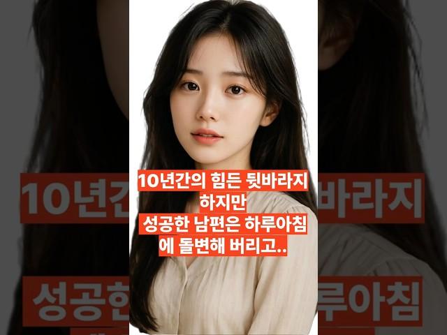 [실화사연] 10년간의 긴 고시 뒷바라지..그리고 성공한 남편의반전!                            #사연라디오 #명언 #참교육 #사이다썰