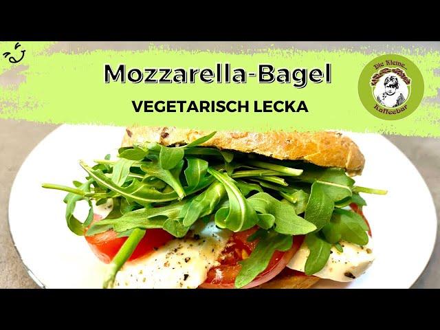 Mozzarella-Bagel, mein einziger Bagel ohne Frischkäse!