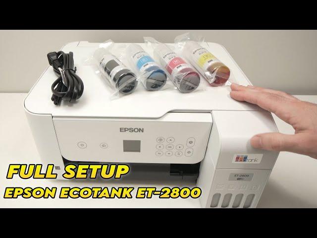 How to Setup and Use Epson EcoTank ET-2800 Printer (Complete Beginners Guide)