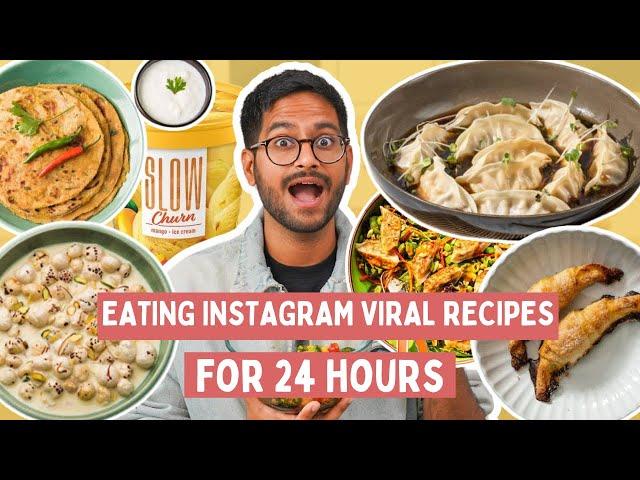 TESTING *VIRAL* INSTAGRAM RECIPES  LIQUID ALOO PARATHA, RICE PAPER CROISSANT, MAKHANA MOUSSE & MORE