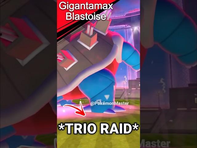 *TRiO* GMAX BLASTOISE Raid (Max Battle) in Pokemon GO.