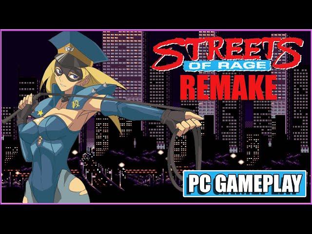 Streets of Rage Remake - PC Gameplay - Longplay - Elle - Story Mode