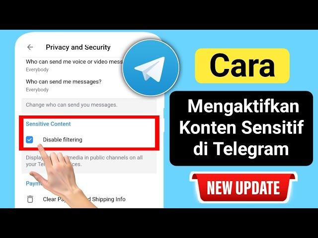 Cara Mengaktifkan Konten Sensitif di Telegram 2024 (Android & ios) | konten sensitif di telegram