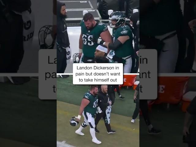 Landon Dickerson is as tough as they come # shorts #commanders #philadelphiaeagles