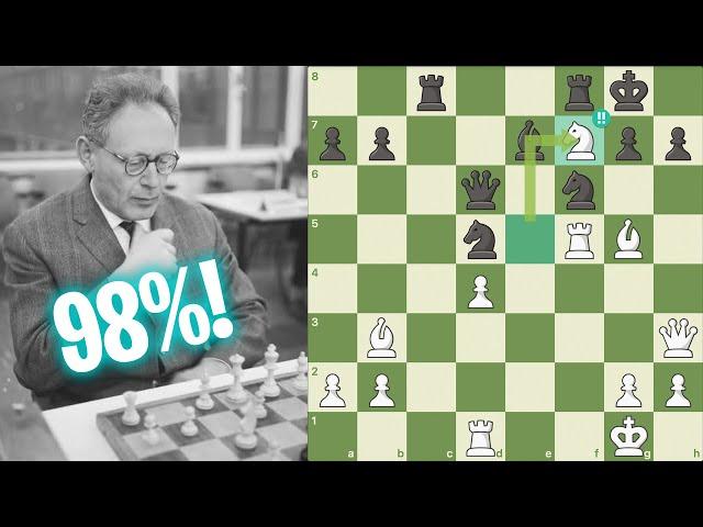 Professor de Kasparov Faz Partida Brilhante com 98% de Precisão - Sem Computador!