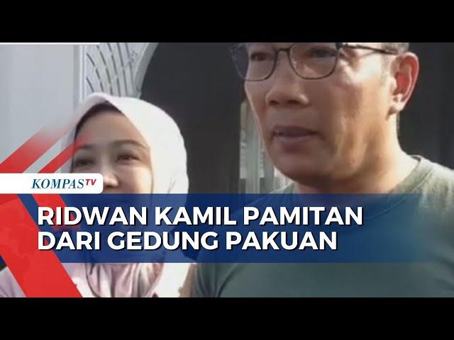 Hari Terakhir Jadi Gubernur, Ridwan Kamil Pamitan dari Gedung Pakuan