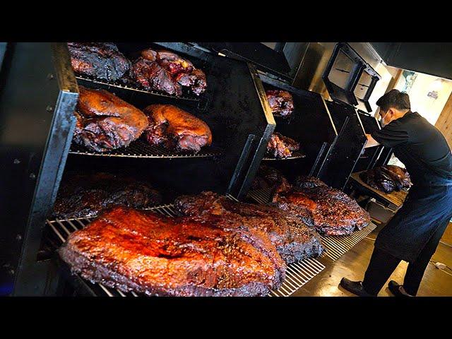 Original Texas style BBQ that sells 10 tons a month!! (Brisket, Pulled pork) / Korean street food