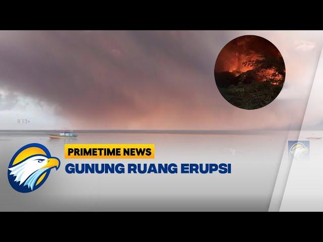 Gunung Ruang Sulut Erupsi, BASARNAS Manado Evakuasi 495 Warga