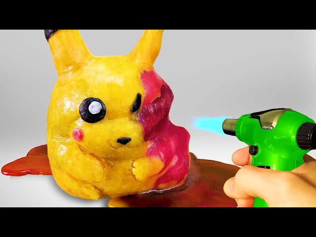 Melting a Wax Pikachu