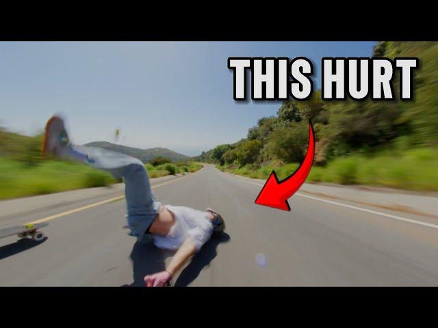 My Worst Longboard Crash EVER