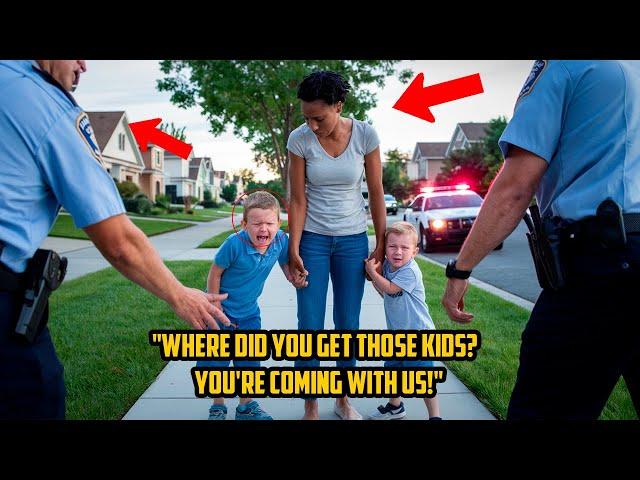 POLICEMEN ATTACKED a BLACK WOMAN with WHITE CHILDREN without REALIZING who she REALLY WAS