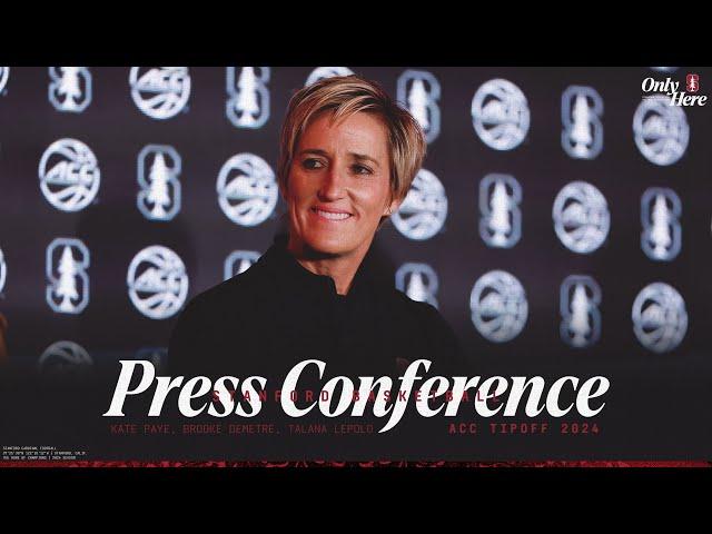 Stanford Women's Basketball: ACC Tipoff 2024 Press Conference